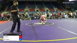 120 Lbs Round Of 16  Braeden Davis Michigan Vs Mason Ziegler Pennsylvania 2762 [upl. by Atika]