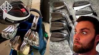 YOU WONT BELIEVE WHATS IN THESE GOLF BAGS WIYB ep 2 [upl. by Wilfreda]