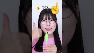 Big Finger Vs Small Finger Eating Challenge 🤣shortstrendingytshortshumanitychallengeviral [upl. by Oiligriv]