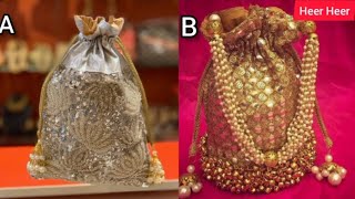 Potli bag Designs  Handmade Potli bags designs  Bridal potli bags ideas [upl. by Gustie]