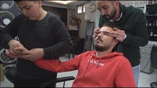 ASMR Turkish Barber FaceHead and Body Massage 189 [upl. by Eisseb]