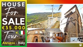 Property consisting of two residential units for sale in Abruzzo  Historical Building in Italy Tour [upl. by Aretahs248]