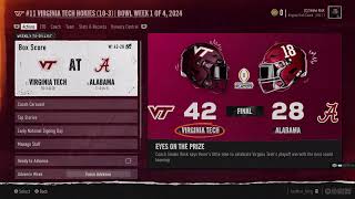 Alabama 🆚 Virginia Tech [upl. by Eirod]