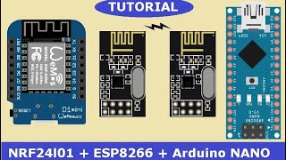 🚩Best NRF24l01ESP8266Arduino NANO connection tutorial [upl. by Luebke]