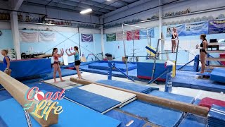 Flips and Fun at Beach Bounders Leah and Spencer’s Gymnastics Challenge [upl. by Melli]