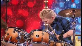 Britains Got Talent 2010 Auditions Kieran Gaffney Boy Drummer 2nd Audition [upl. by Shu999]