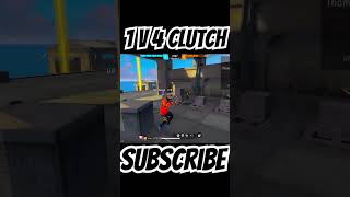 1 v 4 clutch 😈 freefire battleroyalegame [upl. by Ymassej514]