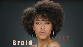 How to Braid Out on Short Hair [upl. by Docilu]