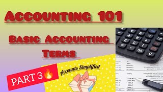 Accounting 101 Know the terms Ace the game [upl. by Estrellita]