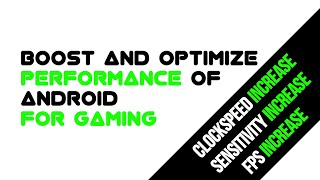 How to boost and optimize Android performance for Gaming BoostCPU [upl. by Adnilreb768]