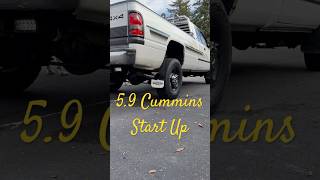 59 Cummins Start Up with 4in Straight Pipe SAC Injectors [upl. by Kraska]