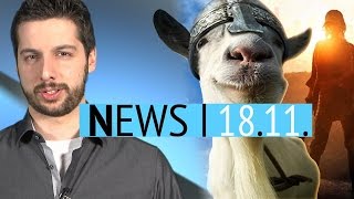 Goat Simulator als GratisMMO amp BilderLeak aus Game of Thrones  News  Dienstag 18 November 2014 [upl. by Schear362]