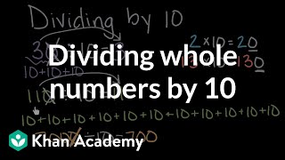 Dividing whole numbers by 10  Math  4th grade  Khan Academy [upl. by Valle]