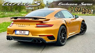 Porsche 911 Turbo S Exclusive Series  330KMH REVIEW on AUTOBAHN [upl. by Cohl]