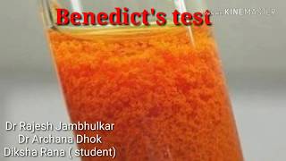 Benedicts test for reducing sugars [upl. by Ramyar]