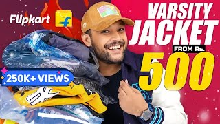 6 Best VARSITY JACKET HAUL UNDER 50010001500🔥 BOMBER Winter JACKET for Men 2024  ONE CHANCE [upl. by Leasim]