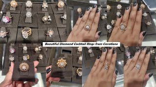 Caratlane Cocktail Diamond Ring Collection👌❤️ Beautiful Ring Design with Weight amp Price💍💎 [upl. by Skier]