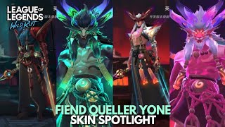 Fiend Queller Yone Skin Spotlight  Wild Rift [upl. by Idet]