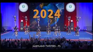 Maryland Twisters F5 Finals at The Cheerleading Worlds 2024 [upl. by Gnouhk]