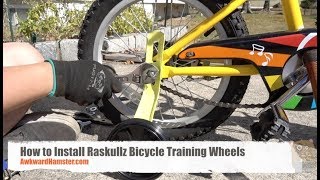 How to Install Raskullz Bicycle Training Wheels [upl. by Nastassia830]