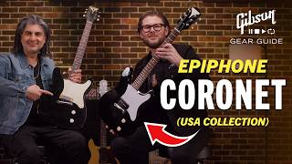 We Compared the NEW Epiphone USA Coronet To A 1958 Prototype [upl. by Skvorak]