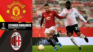 Manchester United vs AC Milan Extended Highlights  UCL on CBS Sports [upl. by Atibat896]