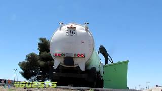 Garbage Truck Side Loader in Action No 910 [upl. by Bierman]