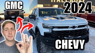 Silverado ZR2 Bison vs Sierra AT4X AEV Package What’s the difference [upl. by Caia349]