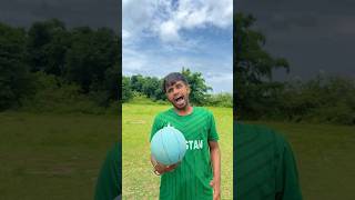 टूटा Bat 🏏 VS Football ⚽️ cricket trending viral reels shorts foryou ytshorts sports top [upl. by Annatnas]