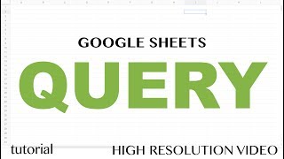 Google Sheets QUERY Function Tutorial  SELECT WHERE LIKE AND OR LIMIT statements  Part 1 [upl. by Anaeirb502]