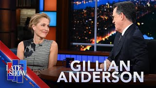 “I Think I Came Across As A Lunatic”  Gillian Anderson On Meeting Journalist Emily Maitlis [upl. by Eemla]