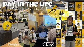 DAY IN THE LIFE OF A D1 ATHLETE  first day of school vlog  practice [upl. by Forcier]