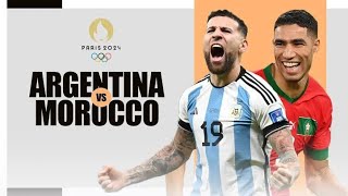 🇦🇷 Argentina vs 🇲🇦 Morocco  OLYMPICS LIVE STREAMING 🔴 [upl. by Ecaj274]