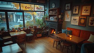 Relaxing Jazz Coffeehouse Vibes  Cozy Cafe Music for Autumn Relaxation [upl. by Toth958]