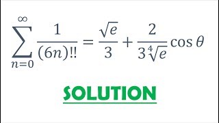 Solution 86 Double Factorial and Roots of Unity Filter Proof [upl. by Lisabet]