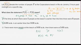 Function notation word problem beach Hindi [upl. by Atsirk343]