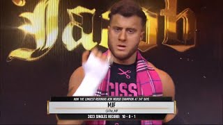 MJF X ACCLAIMED FULL ENTRANCE HD  AEW DYNAMITE 1 NOV 2023 [upl. by Naujak]