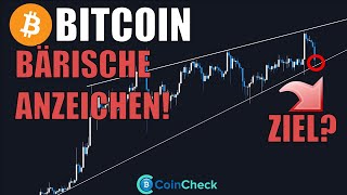 BITCOIN mit BÄRISCHER FORMATION Meine BTC PREISZIELE und Updates vom Markt [upl. by Ammeg816]