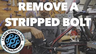 How to remove a stripped bolt on a bicycles headset Top cap bolt removed [upl. by Alsworth]