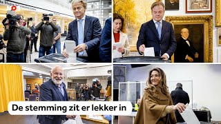 De eerste lijsttrekkers hebben gestemd [upl. by Ambrose]