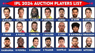 IPL 2024  List of All Auction Players List for the IPL 2024  IPL 2024 Auction Players List [upl. by Trent]