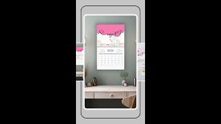 Flower Calendar Unique Wall Planner Monthly Calendar [upl. by Nivri]