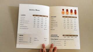 Hair Salon Price List Printing [upl. by Aisatsana]