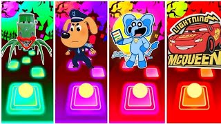 Bus Eater🔶Sheriff Labrador🔶Smiling Critters🔶 McQueen Eater✨Who is Best [upl. by Ballou491]