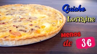 QUICHE LORRAINE FÁCIL  POR MENOS DE 3 € [upl. by Nieberg]