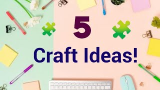 Top 5 Creative Craft Ideas 🤓🔥 [upl. by Nahsaj]