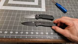 Benchmade Bugout CF Elite vs Kershaw Heist knife comparison Greg006 [upl. by Elag]