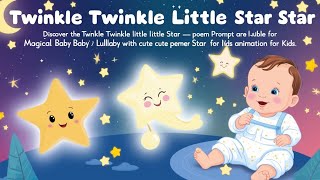 Twinkle Twinkle Little Star  Nursery Rhymes For Kids  Queit Night Kidssongs nurseryrhymes 89 [upl. by Froh]