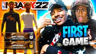 Duke Dennis And Kai Cenat Play NBA 2K22 Together For The FIRST TIME Best Build NBA 2K22 [upl. by Neyuq366]