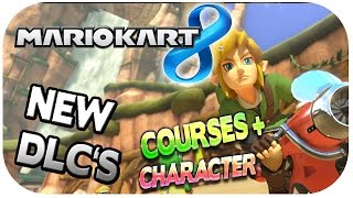 MARIO KART 8 DLC PACKS  16 NEW COURSES amp LINK DRY BOWSER VILLAGER amp MORE [upl. by Ellehcam]